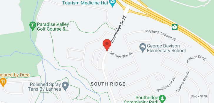 map of 74 Southridge Drive SW
